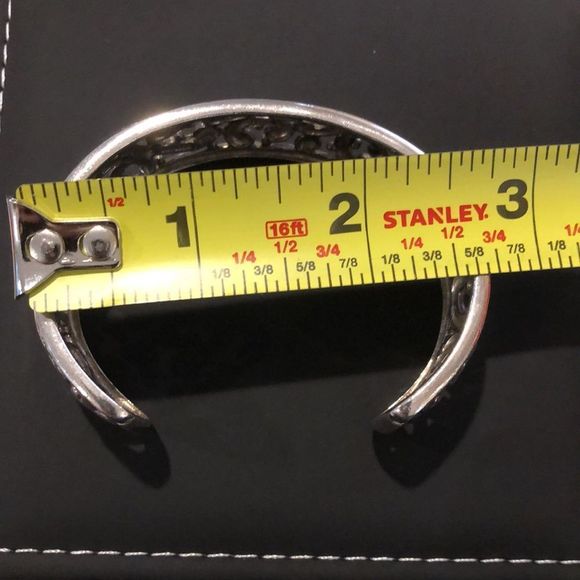 Barse Sterling Silver Scroll Cuff & Vintage Sterling Silver Modern Style Cuff - Picture 9 of 16